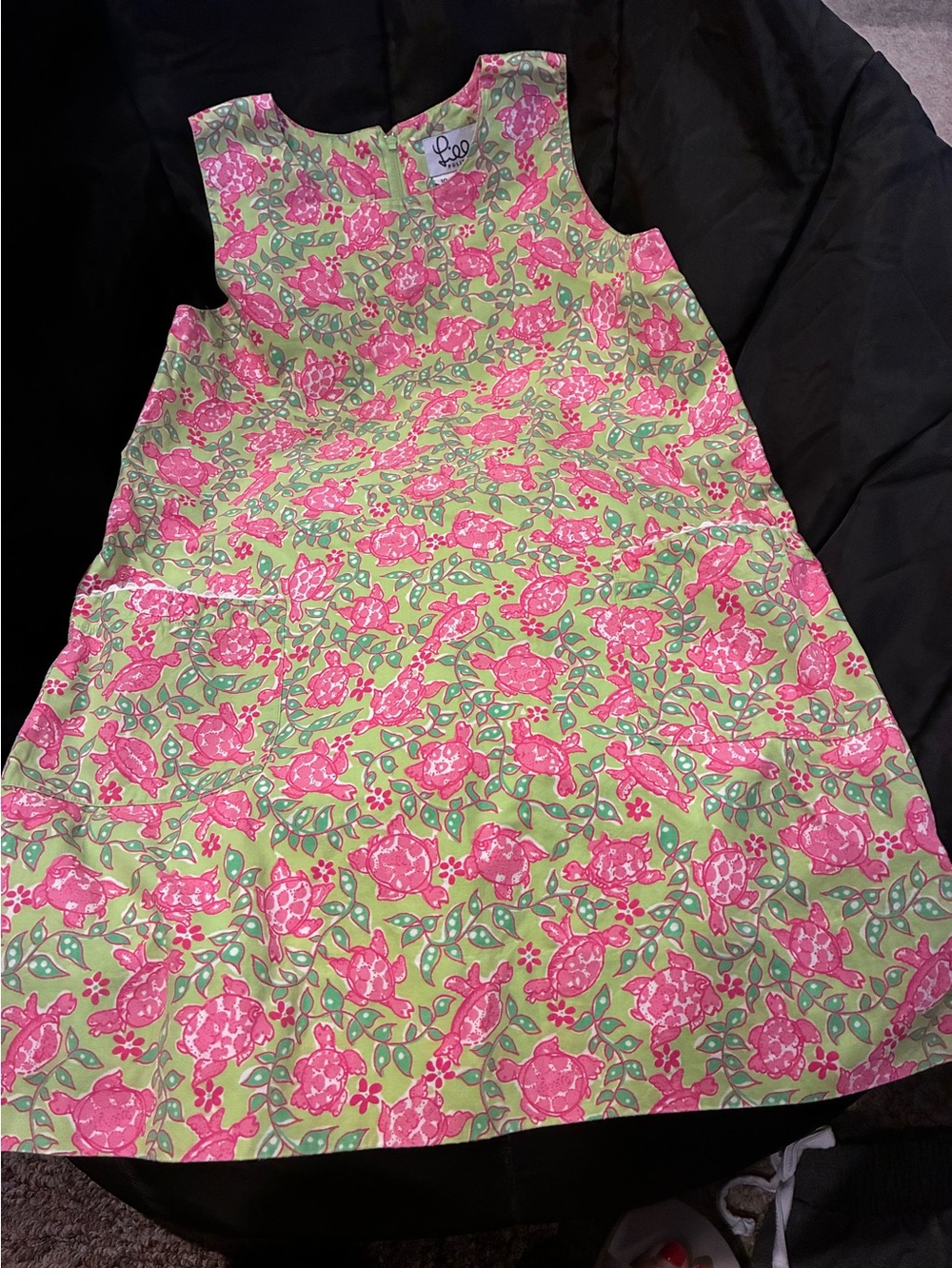 Lilly Pulitzer Pink and Lime Floral Shift Dress